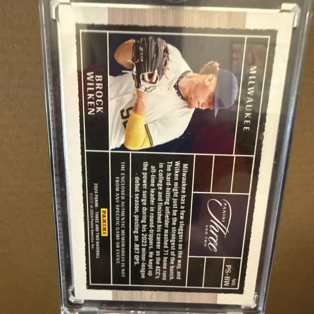 2023 Panini Three and Two Brock Wilken Prospect Swatches PS-BW Patch 4/8